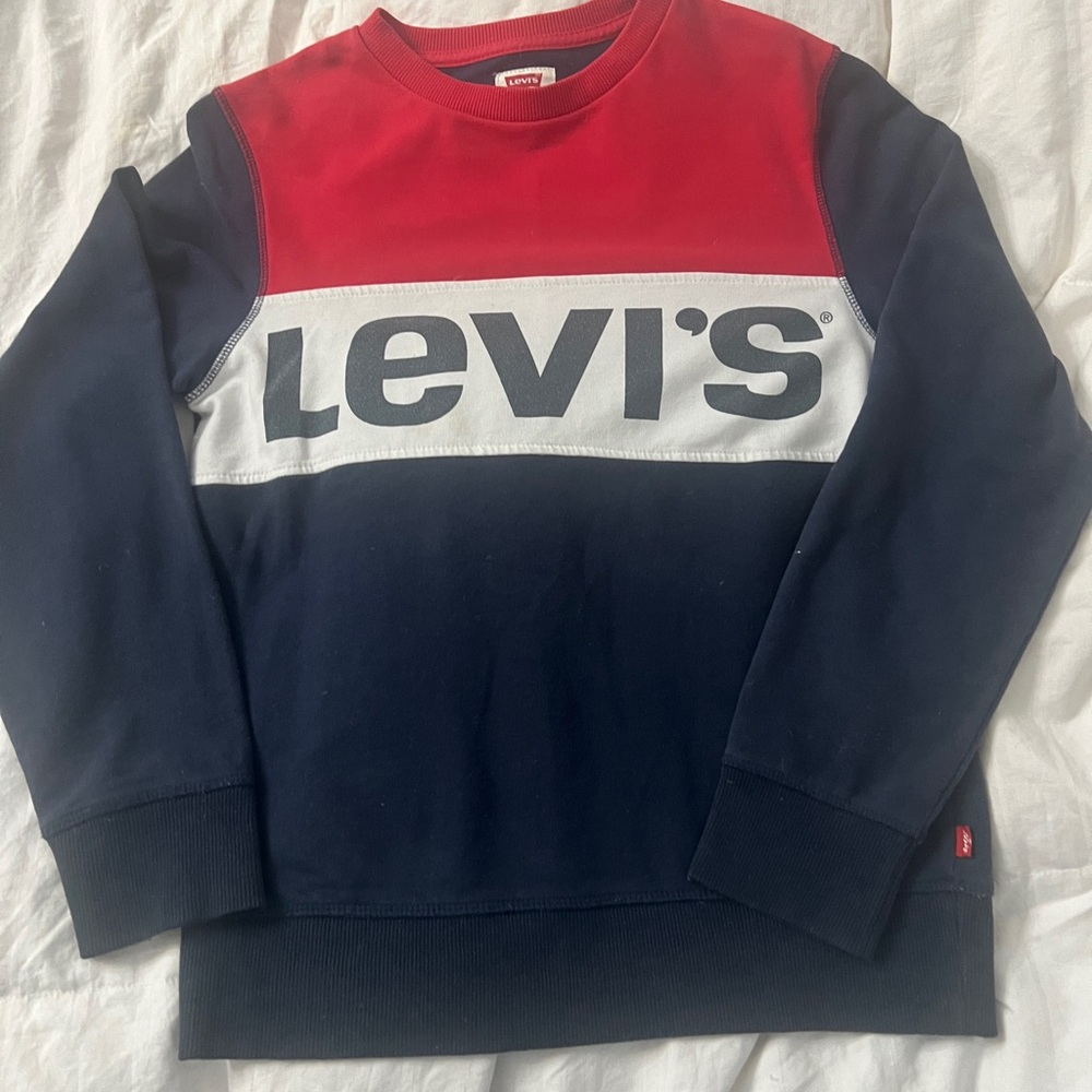 Levi's Kids Red and Navy Sweatshirt